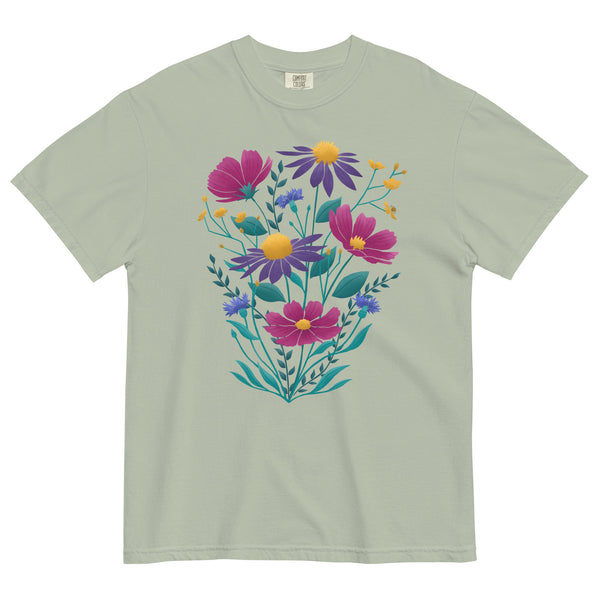 Whimsical Wildflowers Graphic T-Shirt