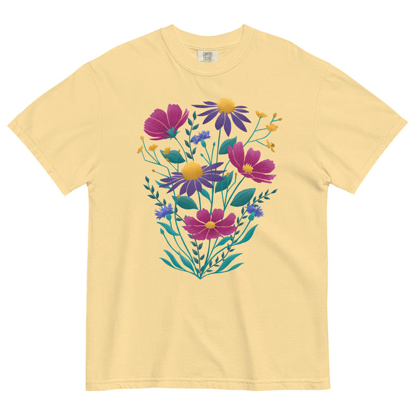 Whimsical Wildflowers Graphic T-Shirt