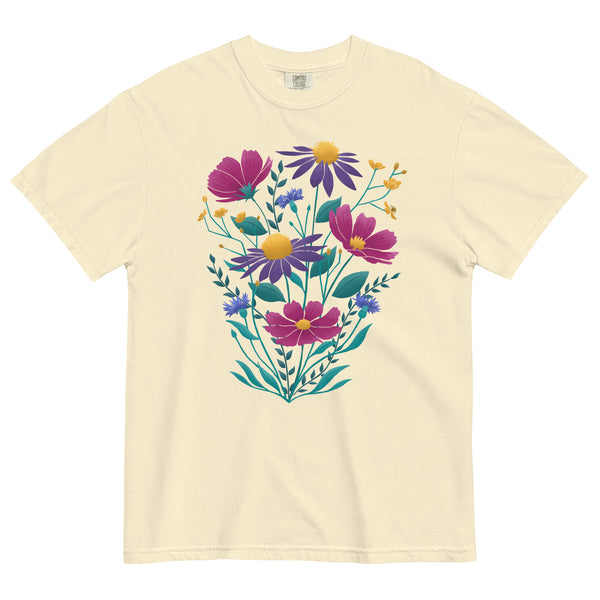 Whimsical Wildflowers Graphic T-Shirt